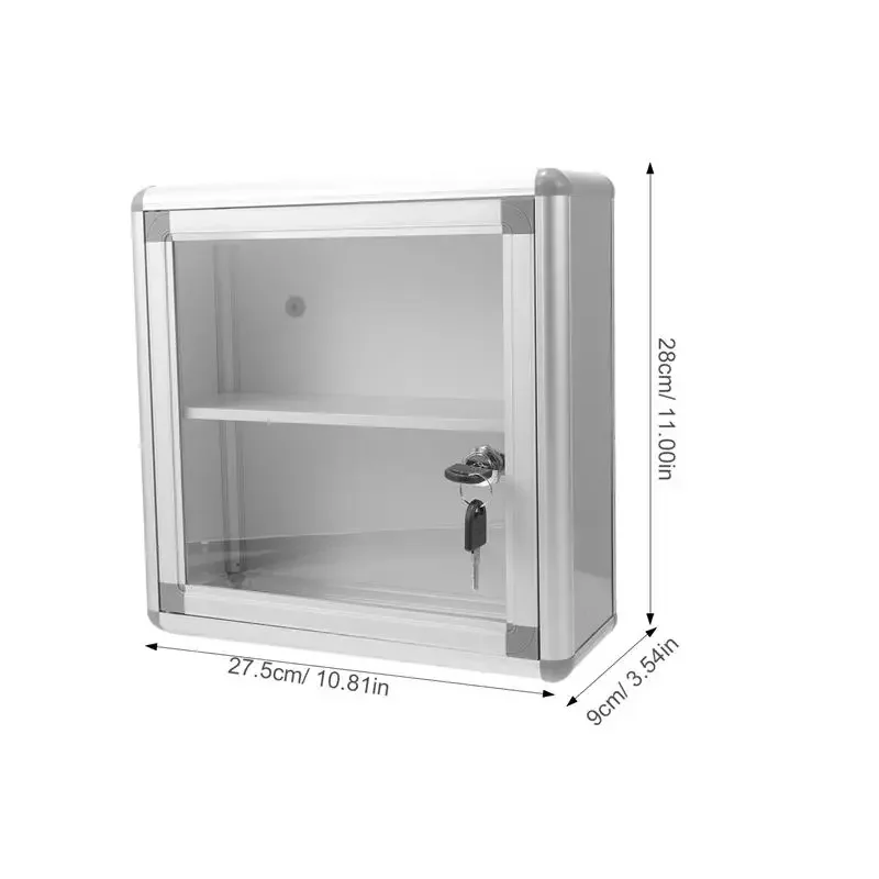 Imagem -06 - Primeiros Socorros na Parede Caixa de Remédios Estojo de Travamento Armazenamento ao ar Livre Case de