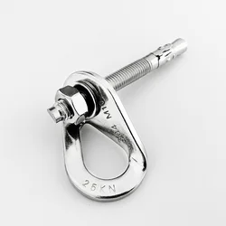 Rock Climb Fastening Piton Nut Outdoor Anchor Bolt Hanger Plate 304 Stainless Steel Caving Belay Rigging 25kN M8 M10 M12