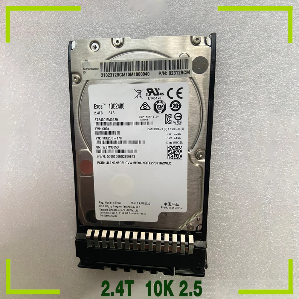 2.4TB For 02312RCM N2400S1210W4 2400GB SAS 12Gb/s Hard Disk  2.4T  10K 2.5