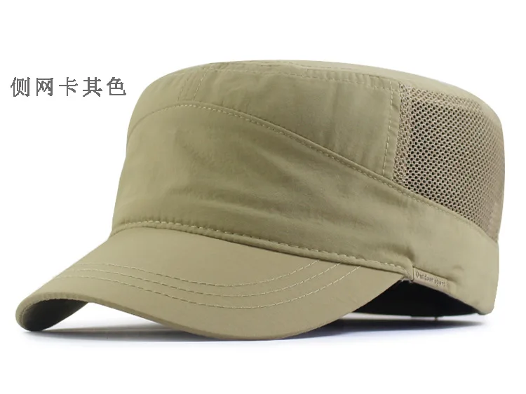 Cadet Flat Hat Baseball Cap Sommer Mesh Baumwolle Basic Trucker Dad Hüte für Männer Big Head Plus Size Oversize – Detail 3