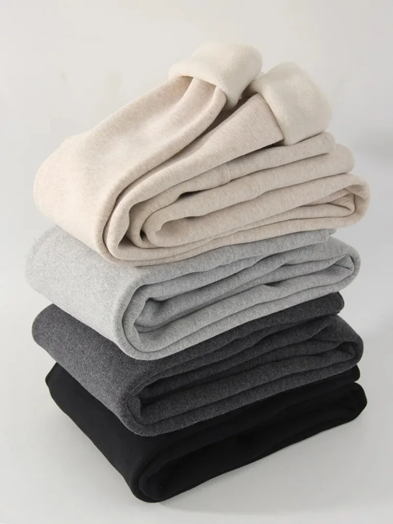 New Thick Fleece Leggings Women Winter High Waist Black Outwear Tall Women Warm Thick Velvet Leggings For Winter Pants