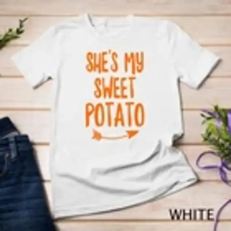Thanksgiving Matching Couples She s My Sweet Potato I Yam Unisex T shirt