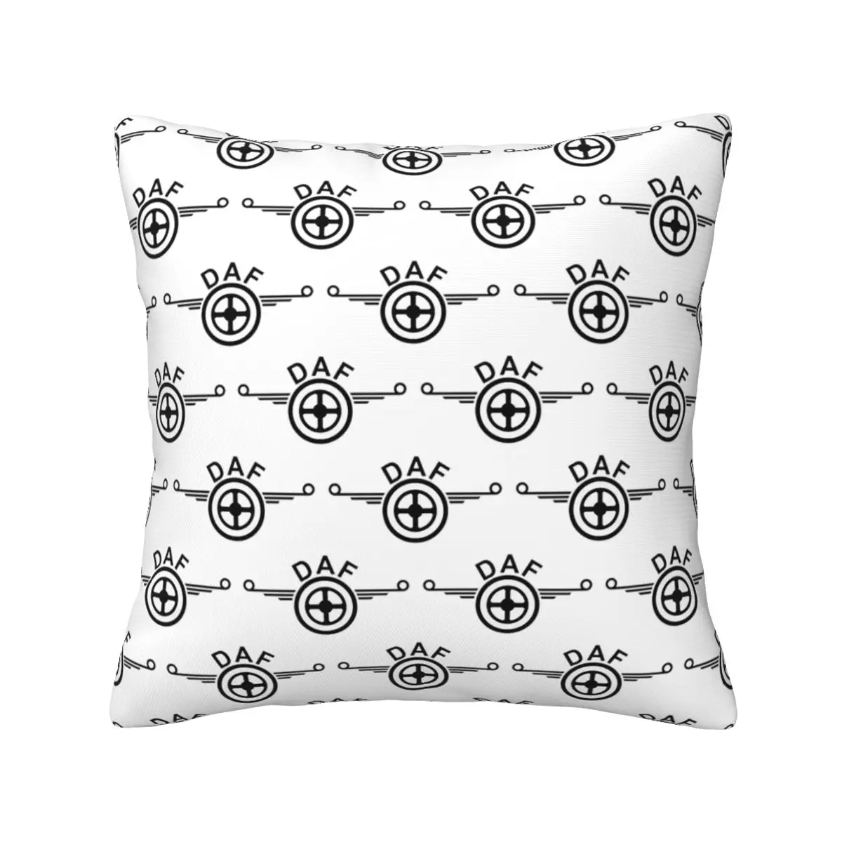 Daf Truck Logo Vector Design Square Pillowcase Pillow Cover Cushion Decor Comfort Throw Pillow for Home Living Room