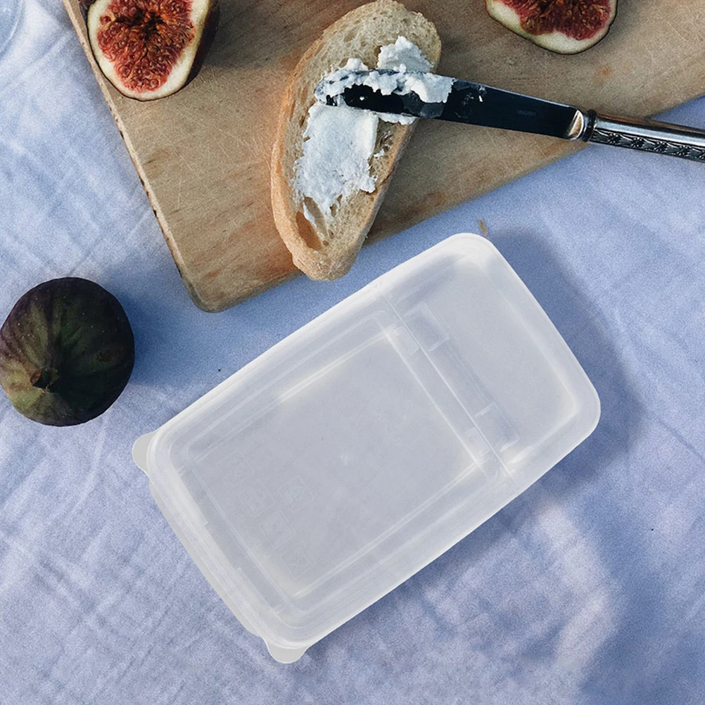 

2pcs Cheese Storage Container Food Grade Sealed Freshness Reusable Fridge Organization Compact Box for Butter Slices