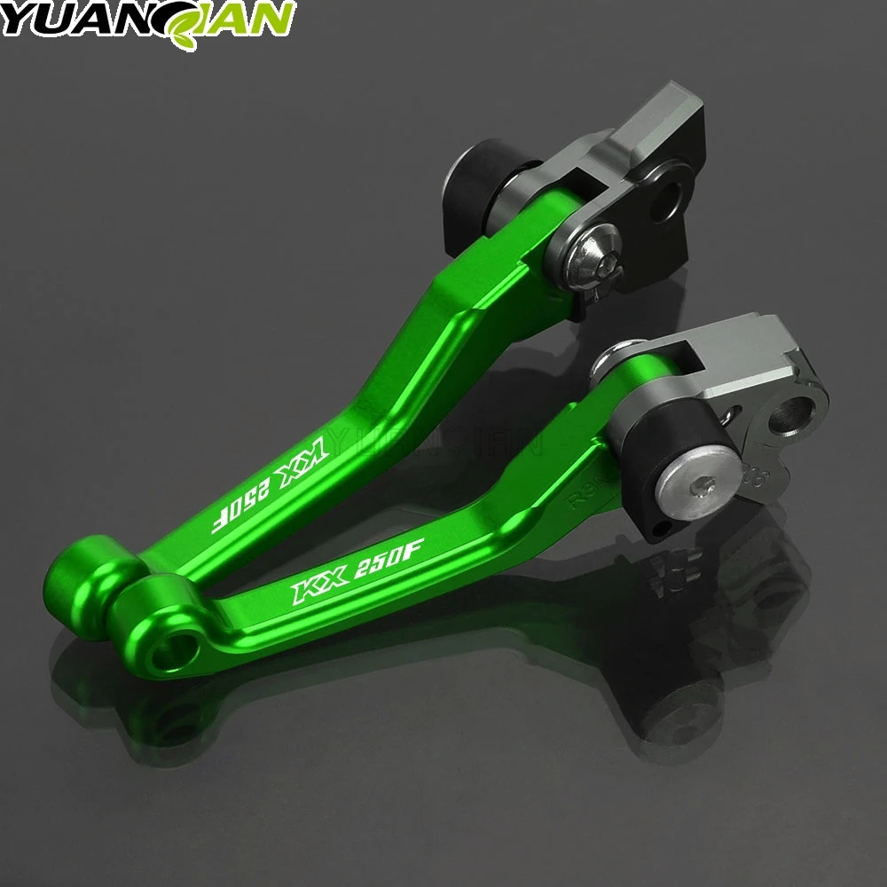 Palancas de mango de Motocross para bicicleta de cross, palanca de embrague de freno plegable para Kawasaki KX 250F KX250F 2005 2006 2007 2008 2009 2010 2011 2012