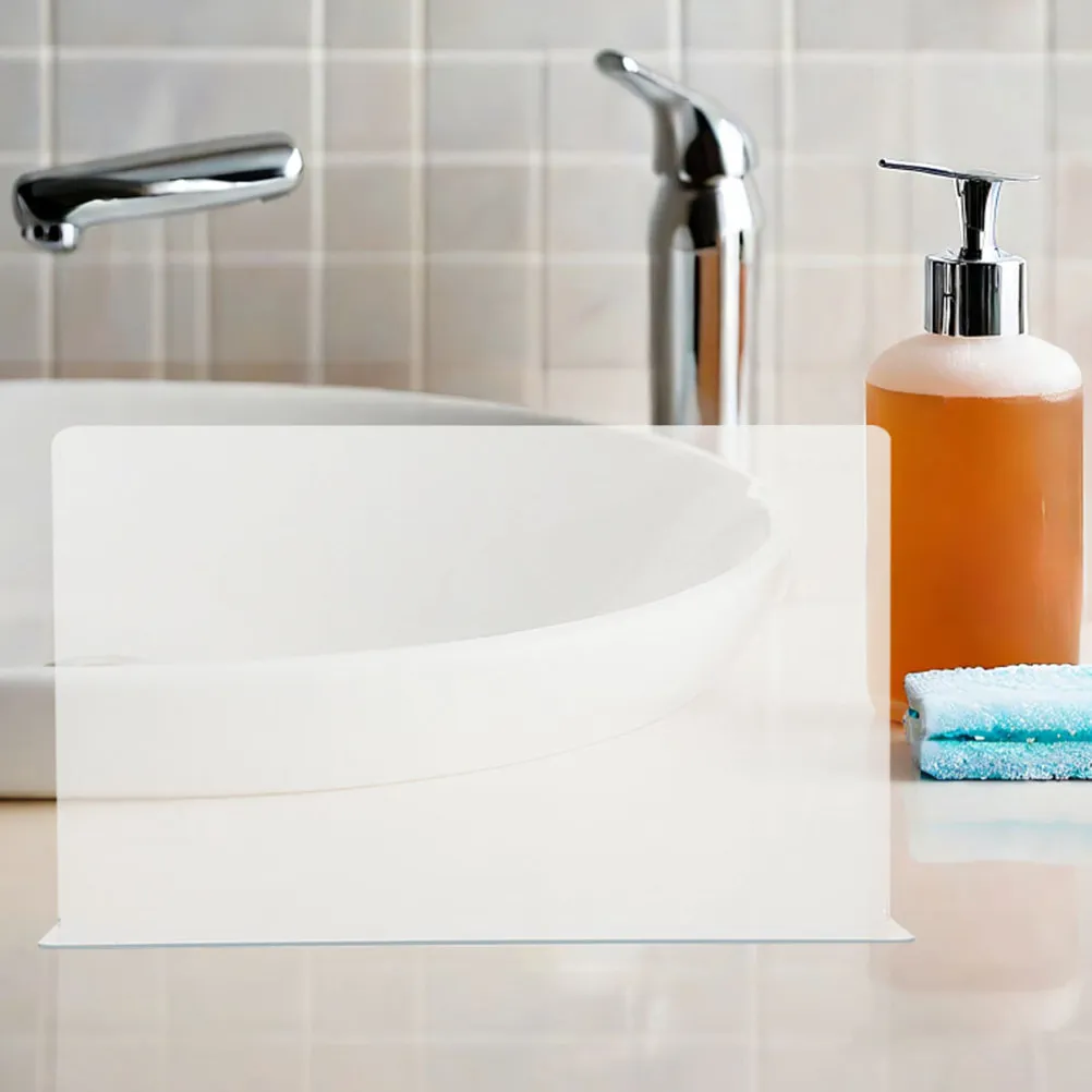 

2 шт. Защитные уголки для ванной комнаты, прозрачные брызгозащитные экраны для душа, предотвращающие разбрызгивание воды