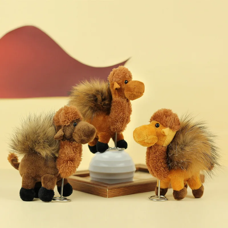 Dunhuang Desert Camel Plush Toy Fur Camel Pendant Tourist Attraction Doll Ball Camel Souvenir Pendant