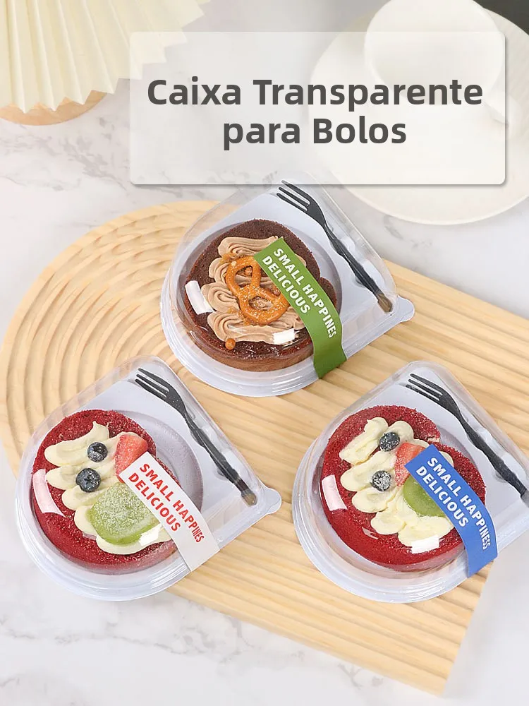 シングルケーキロールベーキング包装箱、ムースタイガースキンロールカットブロック包装、料理・製菓用デザート包装