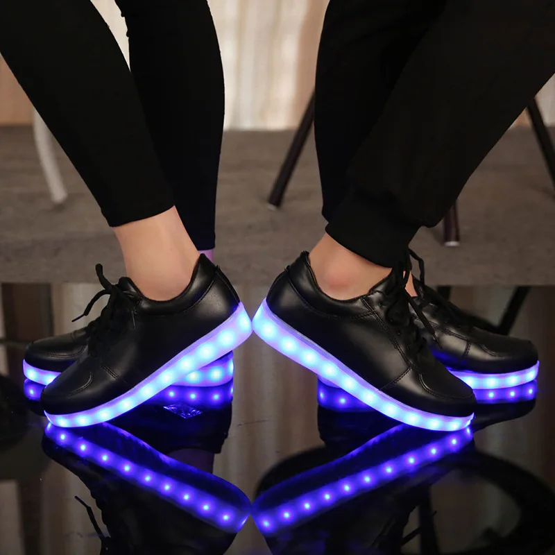 Colorful Luminous Shoes Fluorescent Shoes Couple Models Korean Style Neutral Shoes Fashion All-match Luminous Shoes