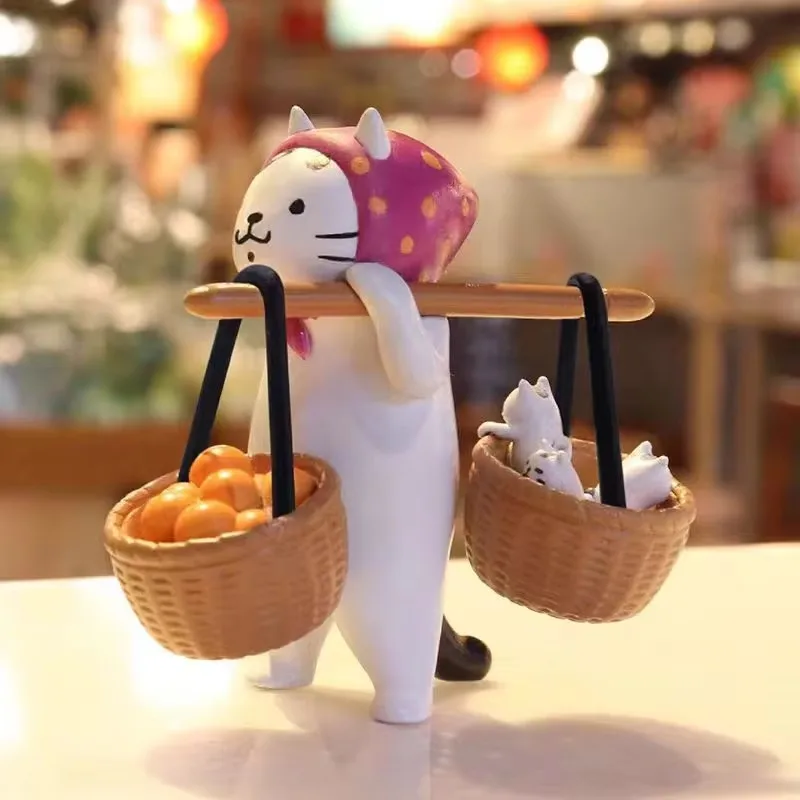 Figurki Ms Cat Blind Box, zabawki, kocięta, lalki, Meow Market, woreczek niespodzianka, dekoracja, prezent świąteczny dla dzieci