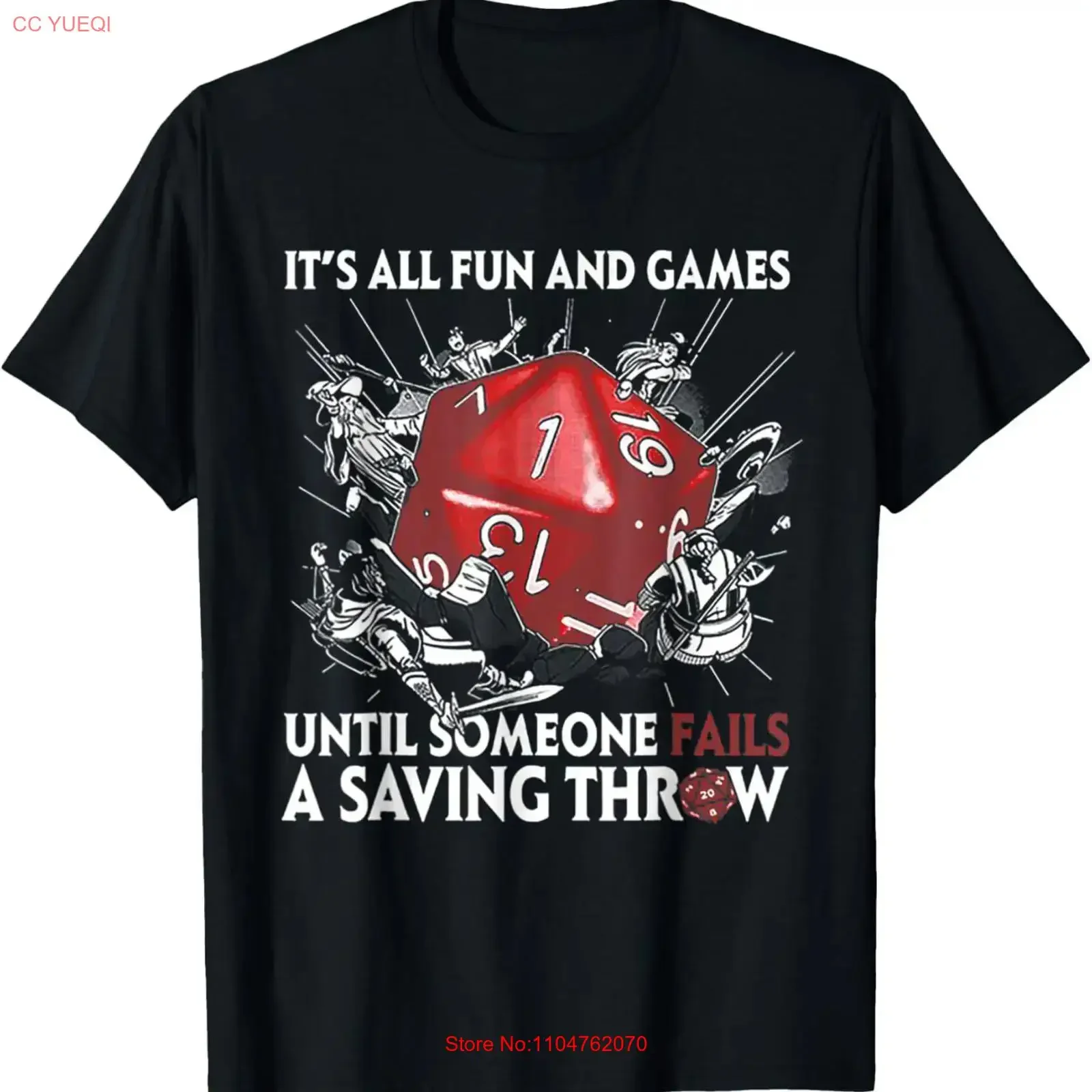 It's All Fun And Games Until Someone Fails A Saving Throw T Shirt  vintage Washed Stretched designer clothes fashion Slightly