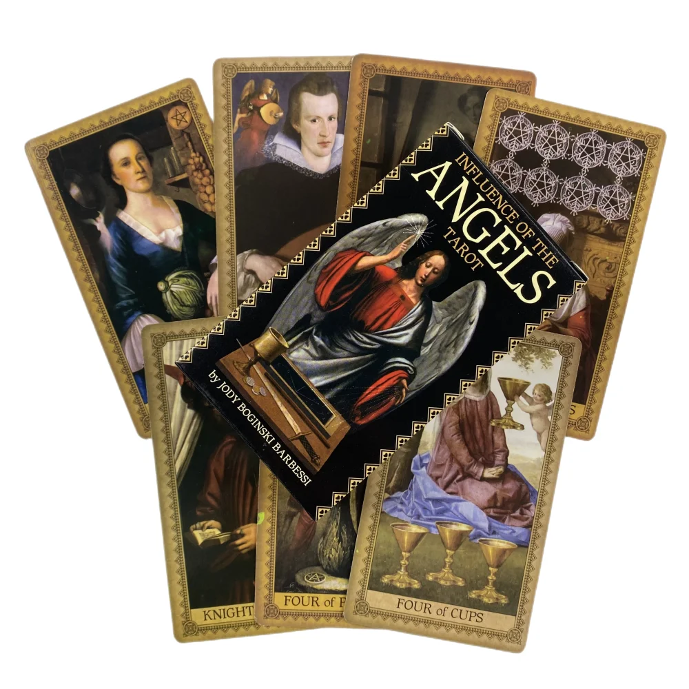 Influence Of The Angels Tarot Cards A 78 Deck Oracle English Visions Divination Edition Borad Playing Games