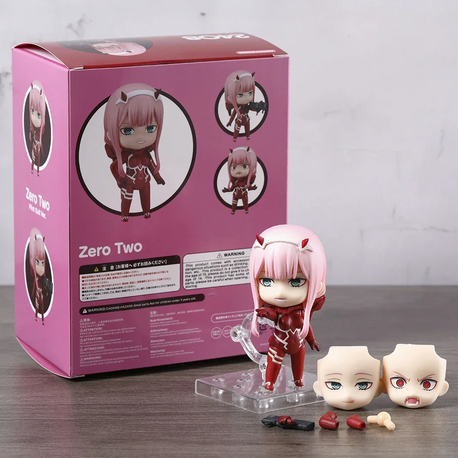 NO.2408 Zero Two 02 Pilot Suit Ver. Kawaii Action Figure Figurine Collectible PVC Toy Doll