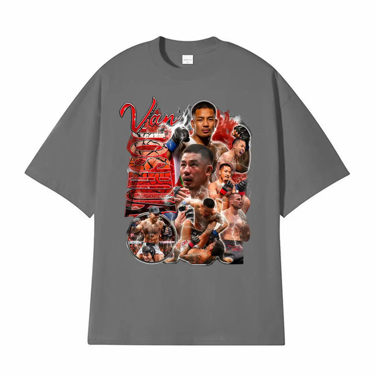 Joshua Van Violence Ästhetische Grafik-T-Shirts Herrenbekleidung Harajuku Gothic High Street T-Shirt 100% Baumwolle Oversized T-Shirts – Detail 4