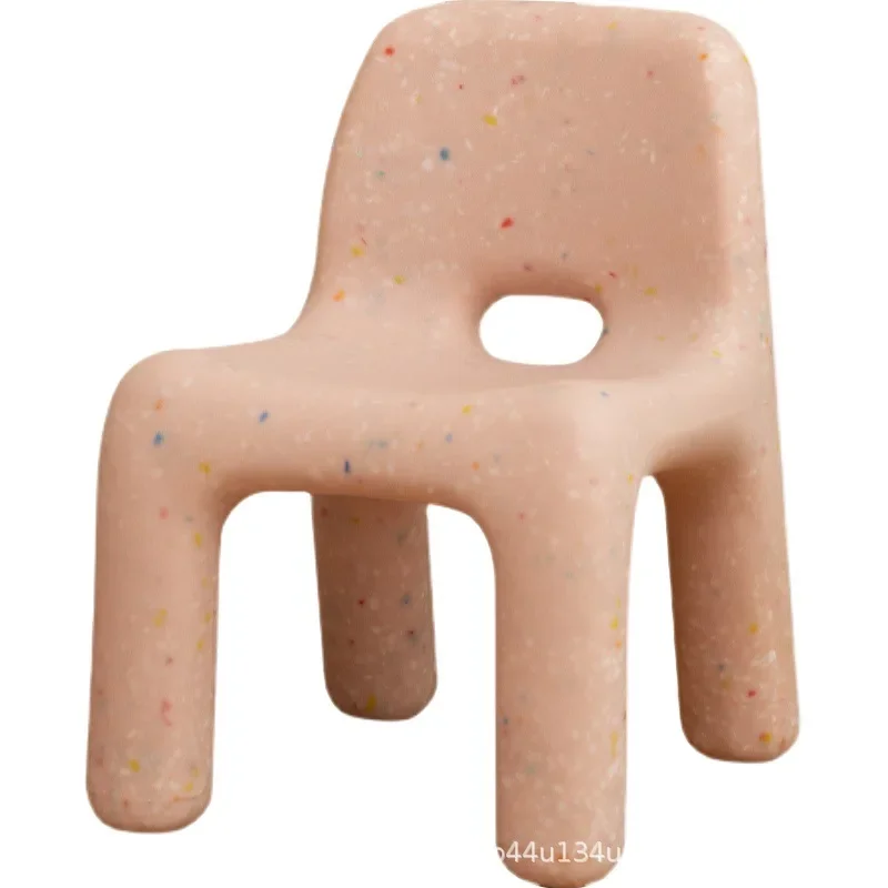 

Nordic ins style cute children's stool, backrest home i kindergarten parent-child activity children's chair