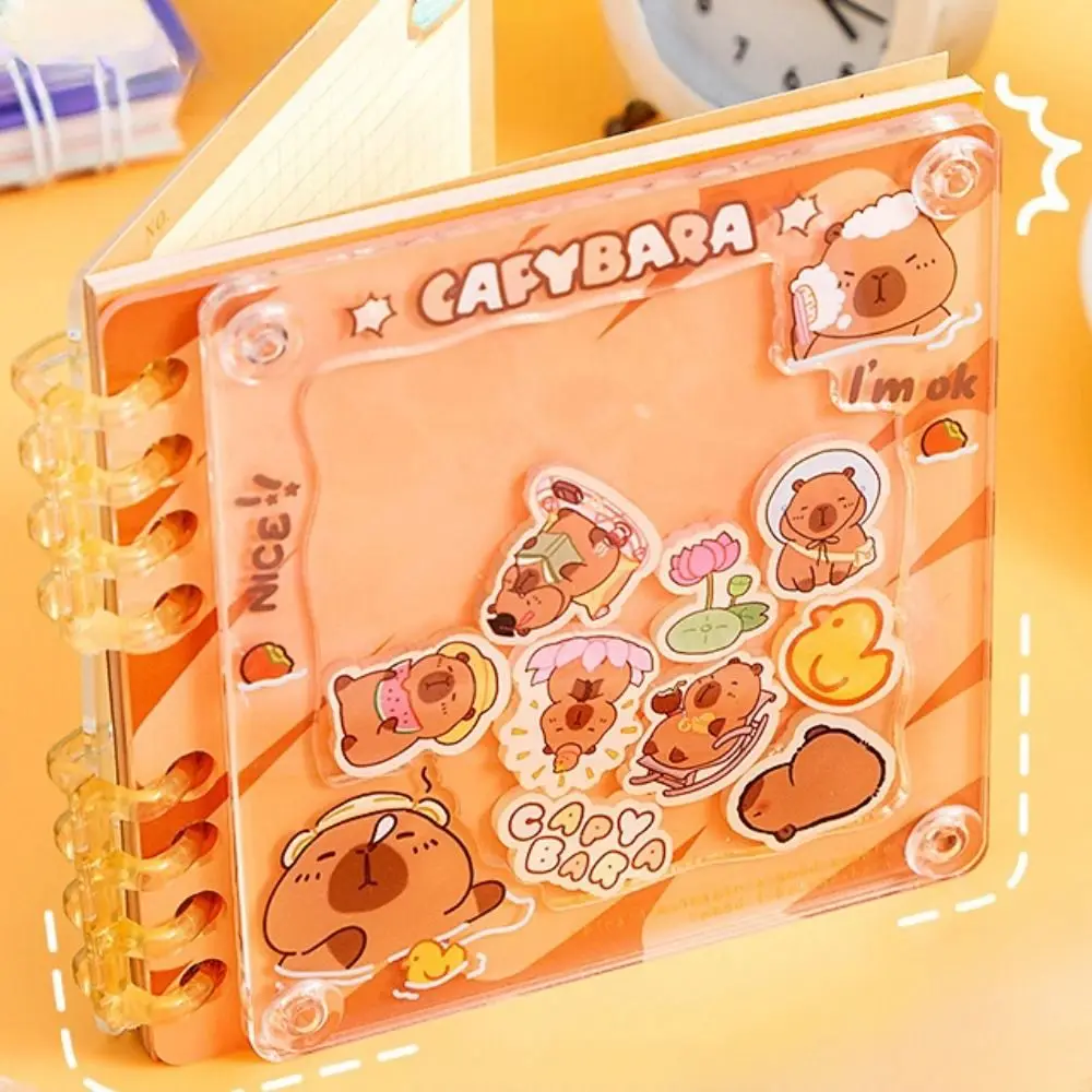 Przenośny akrylowy notatnik do książek Capybara Memorandum Capibara Pocket Book Hand Ledger Loose-leaf Kapibara Notebook Study