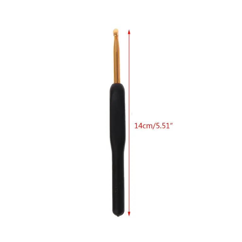 Набор крючков для вязания крючком с бородой, 8 шт., эргономичная ручка с мягкой ручкой, пряжа для плетения, Прямая поставка