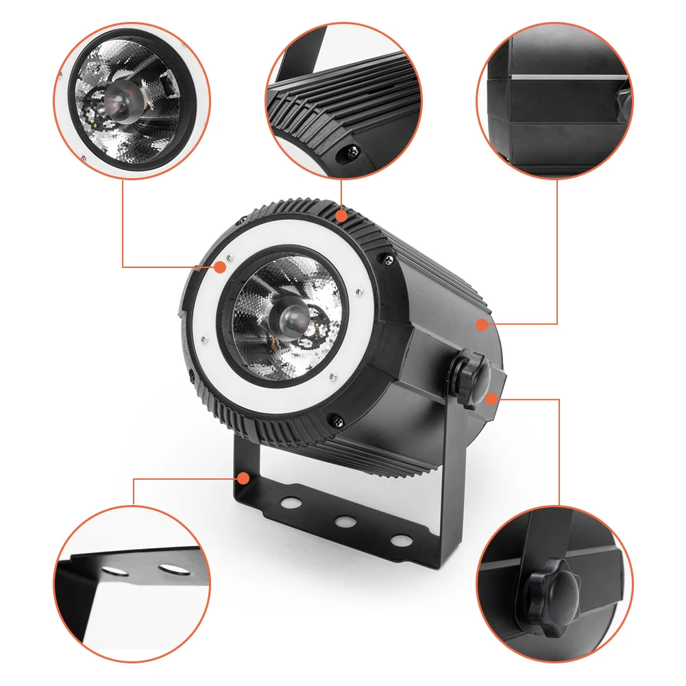 4PCS/SET RGBW LED Flat Par Light Auxiliary Lights Stage Effect Lighting for DJ Disco Party Christmas Bar Club Wedding Birthday