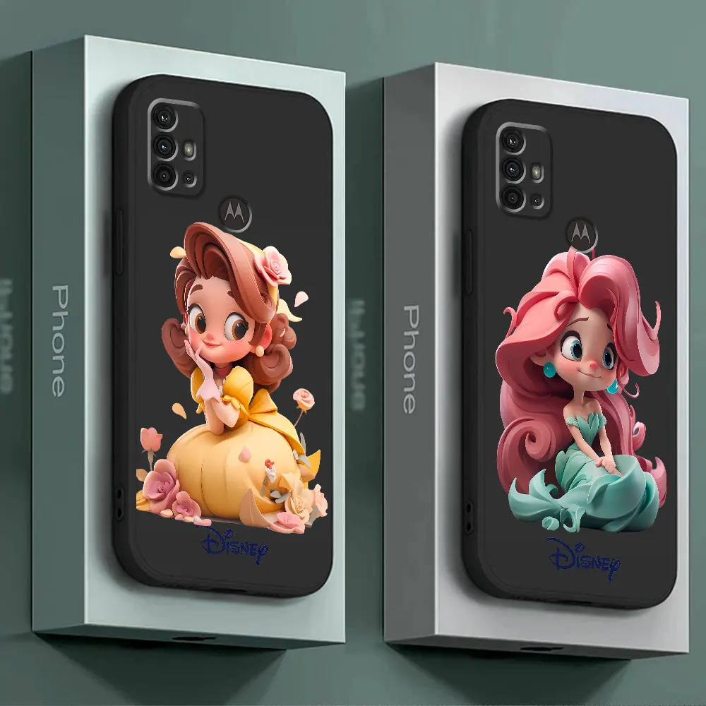 Disney Princess Girl Cute Case for Motorola Moto G50 G51 G30 G82 G8 G9 Power Lite G71 5G G60 G22 G52 G72 G31 G32 G200 Cover