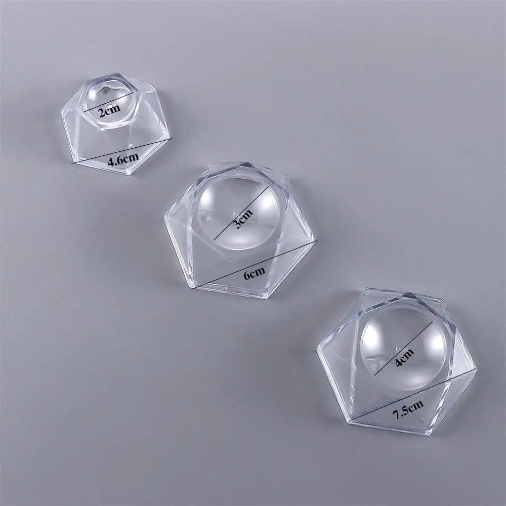 

Volley Ball Desktop Ornament Quartz Acrylic Transparent Pedestal Sphere Holder Display Stand Crystal Ball Base