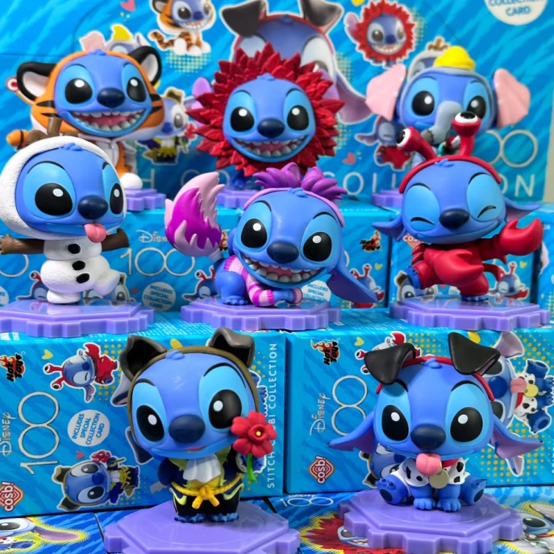 

Stitch Children Toy Blind Box Mini Collection Doll Display 100th Anniversary Celebration Character Model Toy Birthday Gift