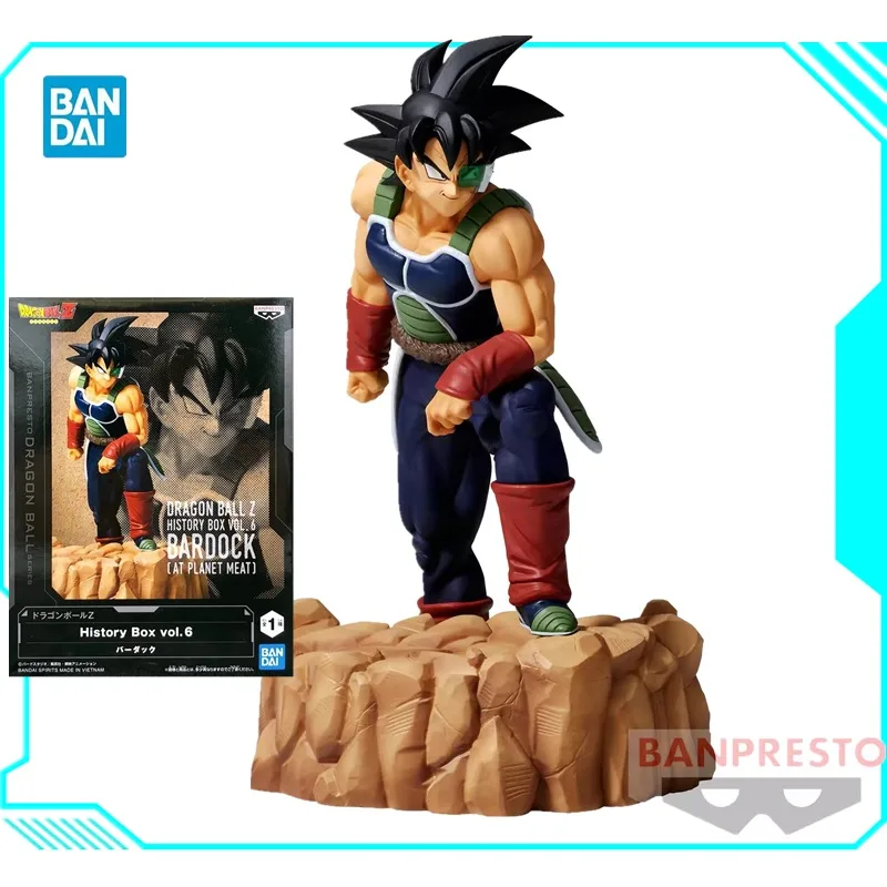 

Bandai Original Banpresto Dragon Ball Z History Box vol.6 Burdock PVC Anime Action Figure Model Collection Gift Toys