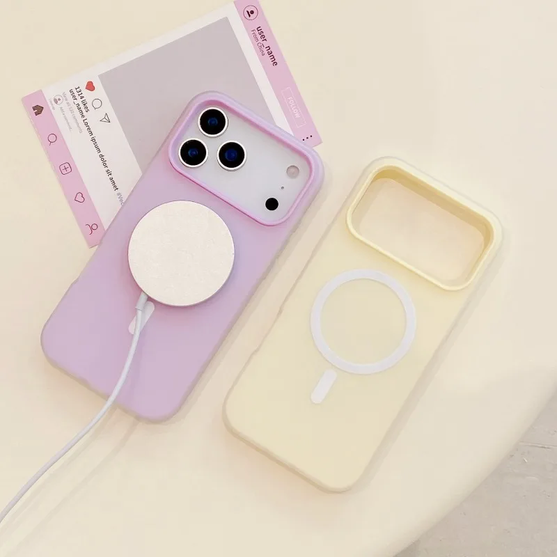 Best-Selling Colorful Jelly For Magsafe Phone Case For iPhone 18 Pro Max 17 16 15 14 13 Wireless Charging Skin-Feel Matte Cover