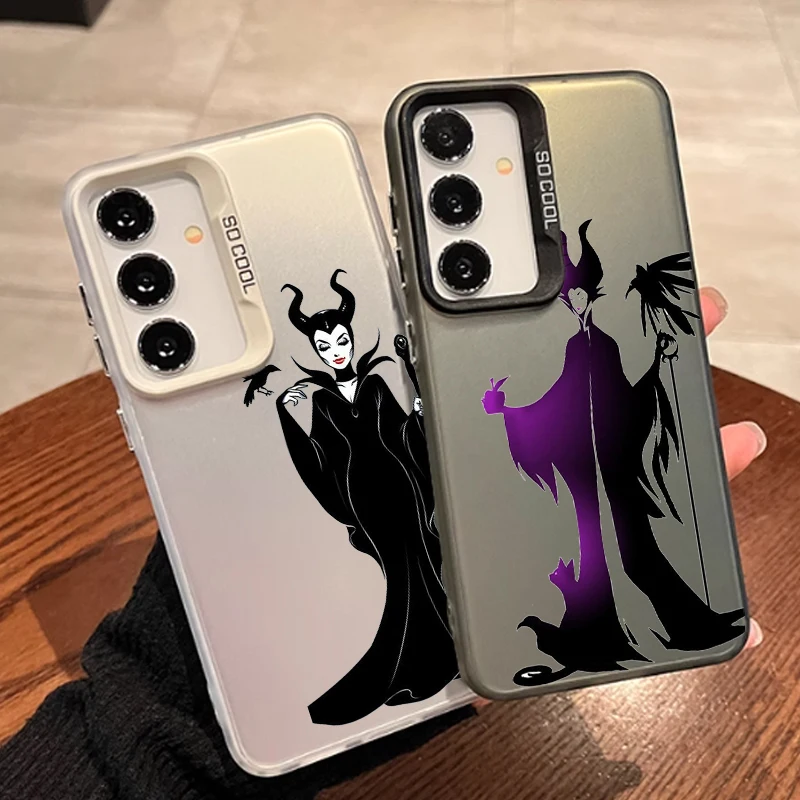 Disney Villain Queen Dark For Samsung A71 A52 A53 A51 A34 A33 A32 A21S A23 A15 A12 A13 A05 5G Colorful Silver Mobile Back