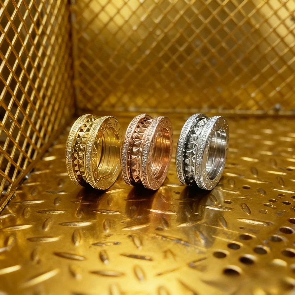 

2025 модные аксессуары, новое модное бутиковое кольцо с цирконом, креативные роскошные украшения ручной работы