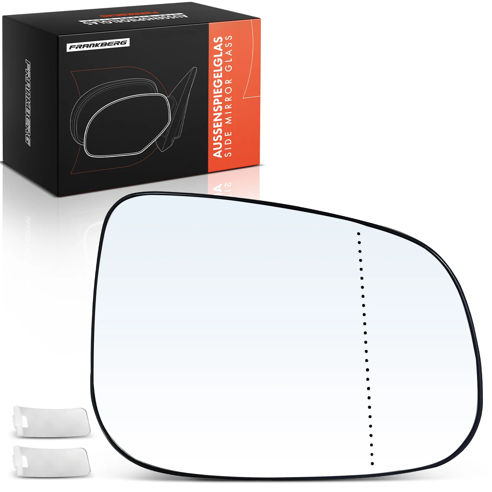 Frankberg 1x Spiegelglas Außenspiegel Rechts für Volvo C30 C70 II Cabriolet S40 II S60 II S80 II 30716486 31299499