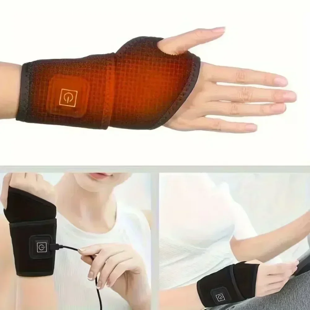 USB Heated Wrist Protector: 3-Speed Therapy For Sprains & Joint Relief Home Improvement Hardware Parts For Home
