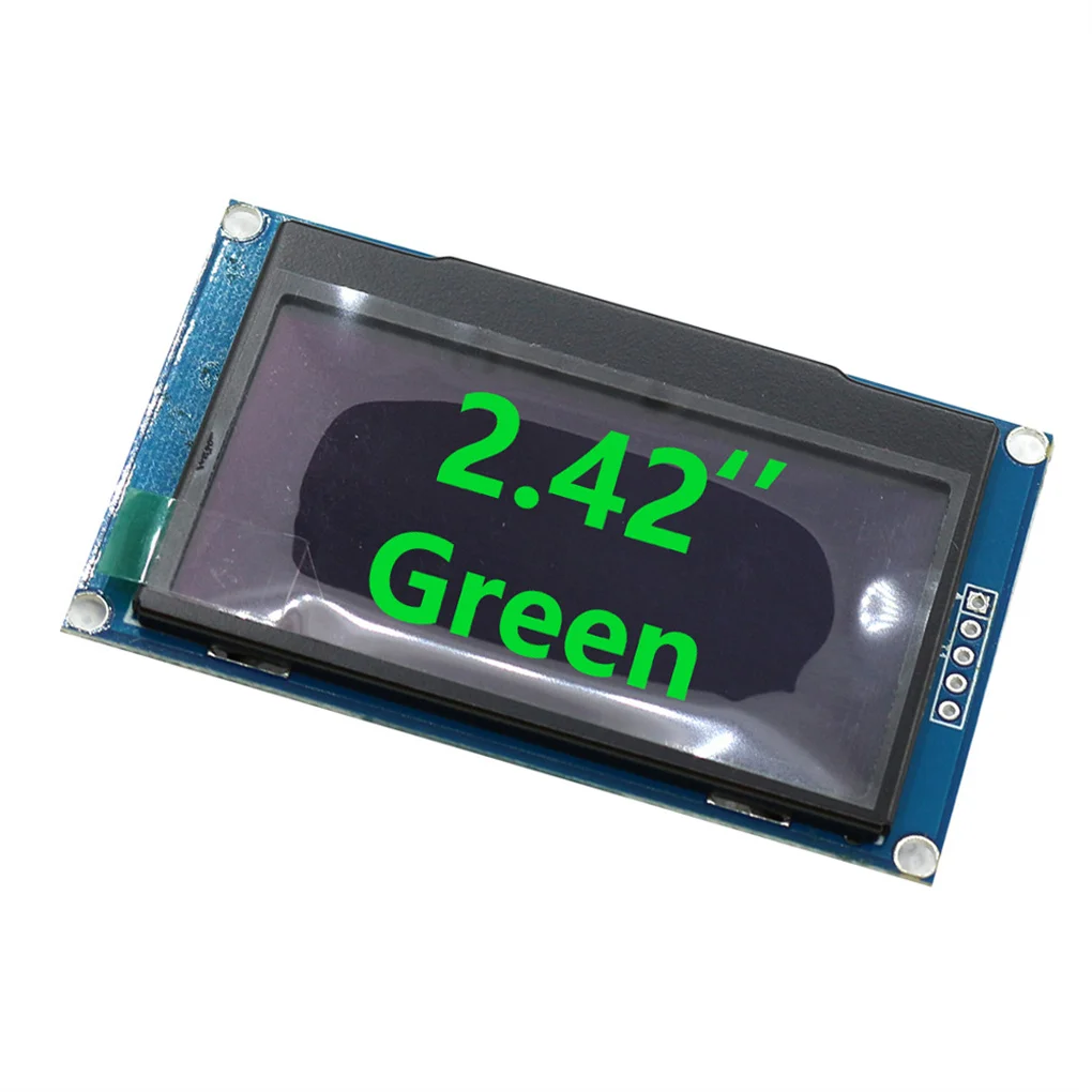 

Плата OLED C51 для Arduino, цифровой ЖК-экран 2,42 дюйма, 4 контакта/7 контактов, 2,42x64, белый, SSD1309 STM32, для самостоятельной сборки