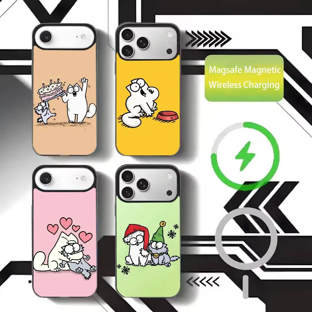 

Simons And C-Cats Phone Case For iPhone17,16,15,14,13,12,11 Plus,Pro Max Magnetic For Magsafe Wireless Charging