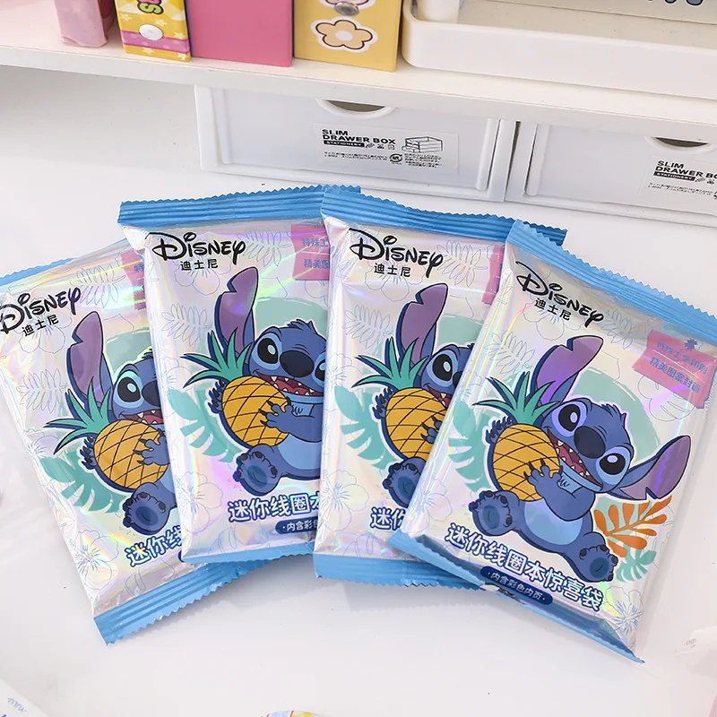 12pcs Disney Stitch series mini coil book cute Lilo and Stitch student colorful inner pages portable notebook stationery gift