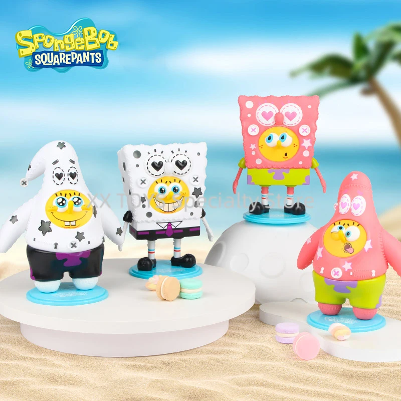 Spongebob Squarepants Patrick Star Muppet Series Creative Ornament Funny Smile Confused Action Figures Cartoon Collectible Toys