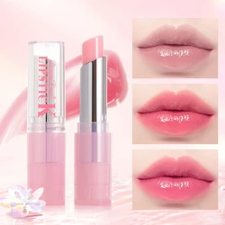 Color Lip Balm Moisturizing Glossy Waterproof Long-Lasting Pink Lip Balm with Shiny Effect Suitable for All Skin Types Soothing a