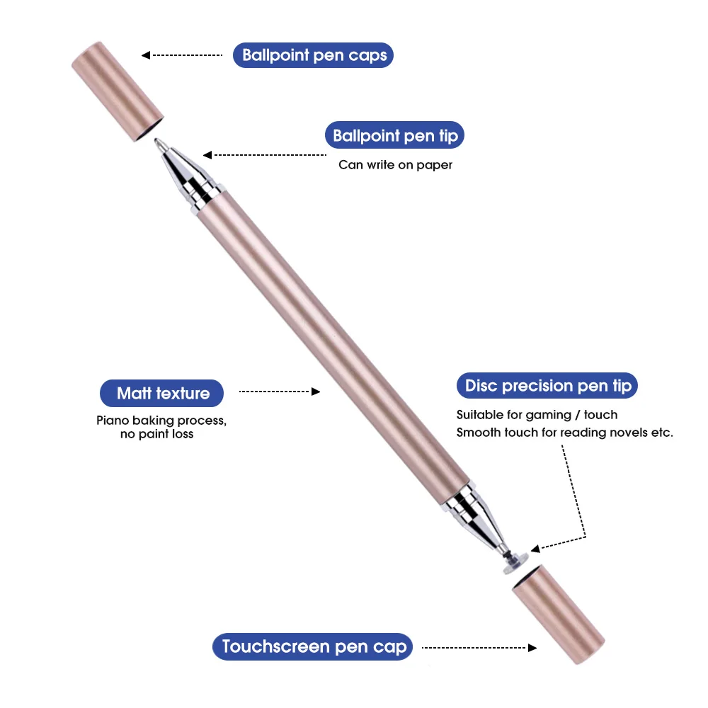 Penna stilo 2 In 1 per penna da disegno per Tablet cellulare matita capacitiva penna Touch Screen universale per iPad iPhone Android IOS