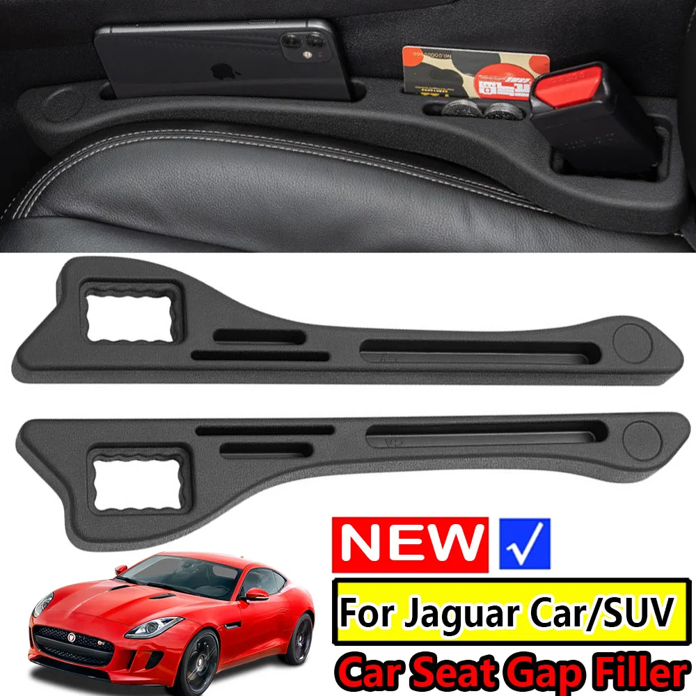 Car Seat Gap Filler Crevice Organizer Storage Strip For Jaguar XE XF XJ X350 X358 XK E-Pace F-Pace X761 F-Type I-Pace S-Type SVR