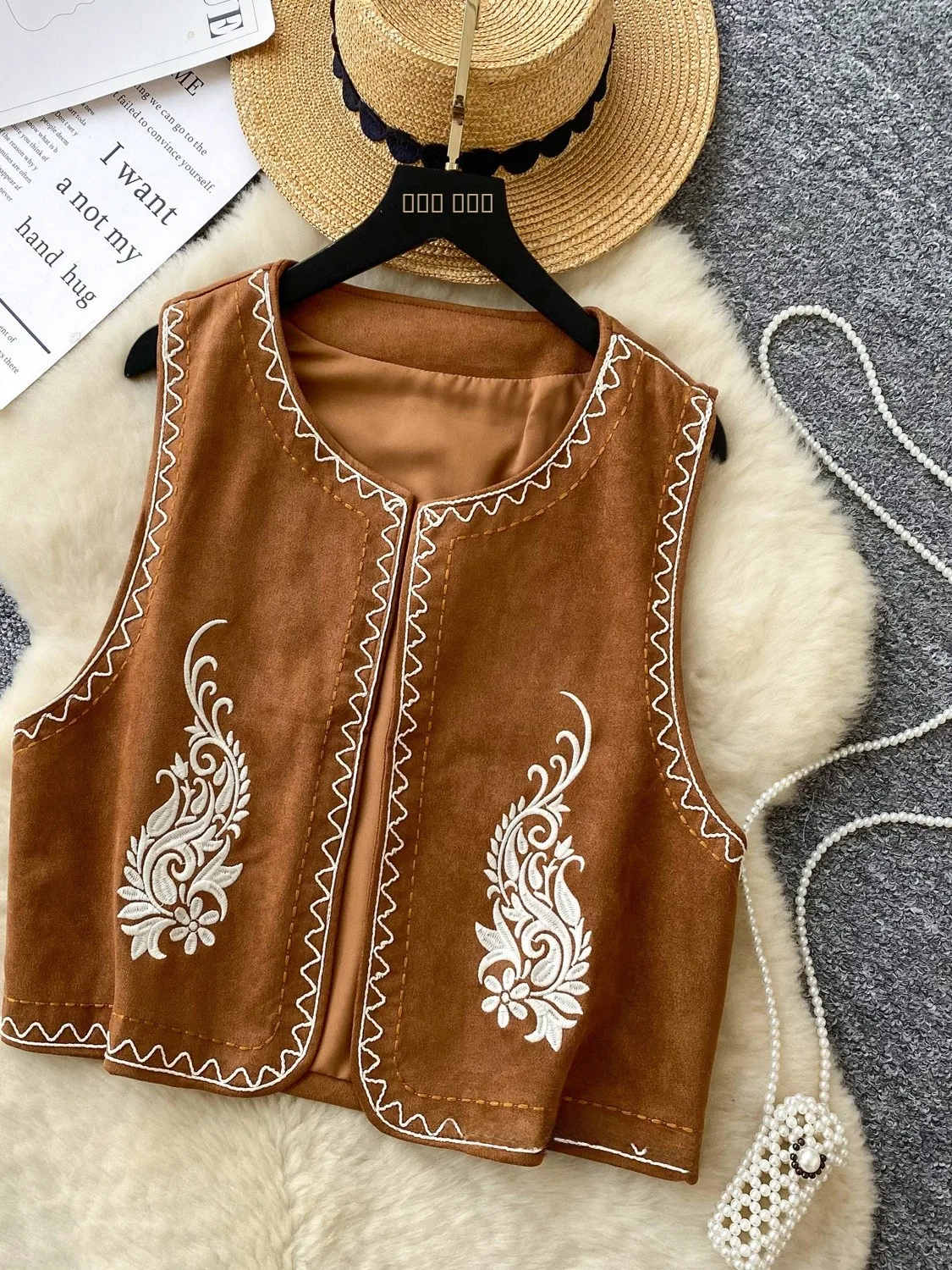 

Женский этнический жилет в стиле ретро, свободный утягивающий жилет с вышивкой, новый летний кардиган с тяжелой вышивкой, модный топ