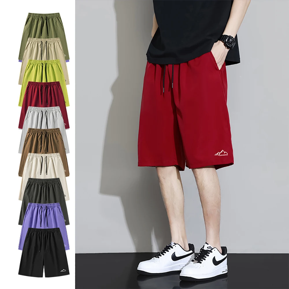 

Men's shorts quick dry ice silk summer breathable fashion casual shorts Bamide colour sports casual shorts outdoor shorts