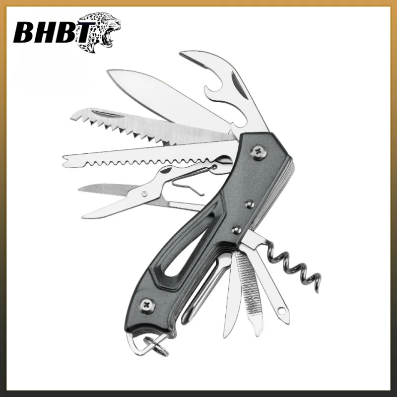 

BHBT MIni 11 in 1 EDC Multitool Folding Knife Scissors Saw Bottle Opener Portable Outdoor Camping Combination Tools