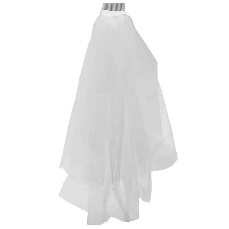 Simple Short Tulle Wedding Veils White Bridal Veil For Bride For Wedding Accessories-Hot
