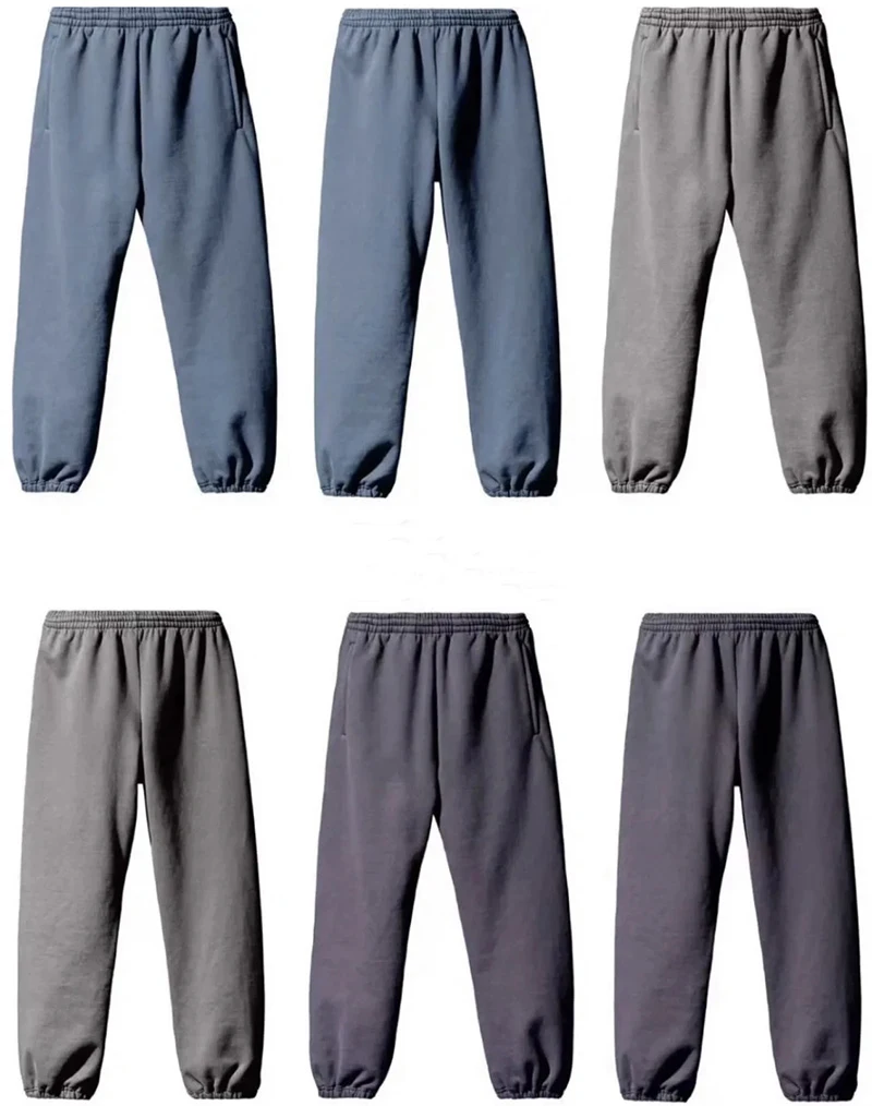 

New Carbon Gray Carbon Gray Blue, Gray Khaki Sweatpants Men Women Jogger Drawstring Casual Pants Goth