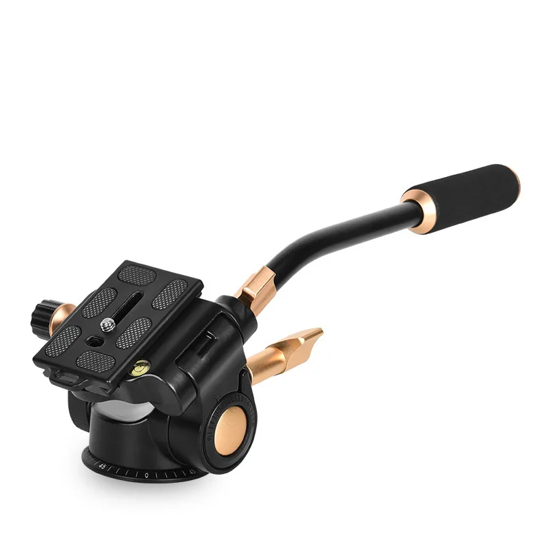 QZSD Q08S Panoramic Tripod Head Damping Panhead with Quick Release Plate For Tripod Monopod Camera Holder Stand Mobile DSLR