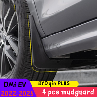 Mudflaps Mudguards Fit for BYD Qin Plus 2022-2025 Tire Fenders Blocking Sediment Front Rear Wheels ABS Car Accessories 4pcs