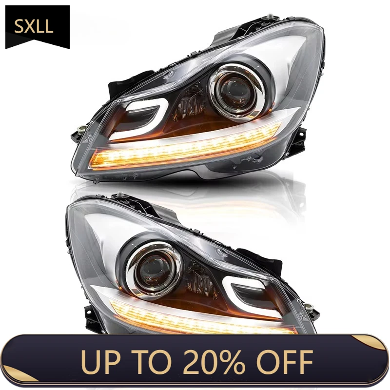 

SXLL VLAND Производитель Оптовая продажа с фабрики Полные светодиодные фары W204 2011-2014 Модифицированные автомобильные фары для класса C