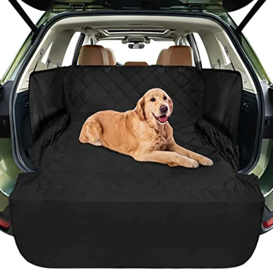 

Cargo Liner for SUV, Water-Resistant Dog Cargo Cover with Side Walls Protector and Bumper Flap, Non-Slip Backing, Quilted Pet S