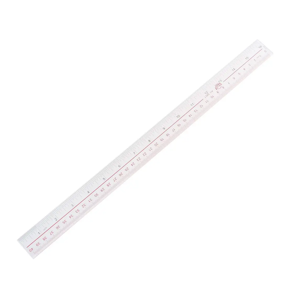 40cm 16 Inches Length Measure Clear Plastic Straight Edge Ruler