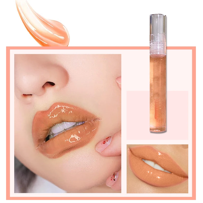 Brillo de labios hidratante, bálsamo labial líquido de cristal Glos, aceite de labios, belleza rara, larga duración, Mini maquillaje