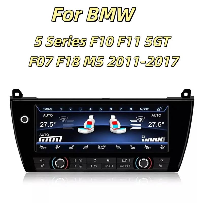 For BMW 5 Series F10 F11 5GT F07 F18 M5 2011-2017 Air Conditioning Climate Board Voice Control LCD Touch climate Control Screen